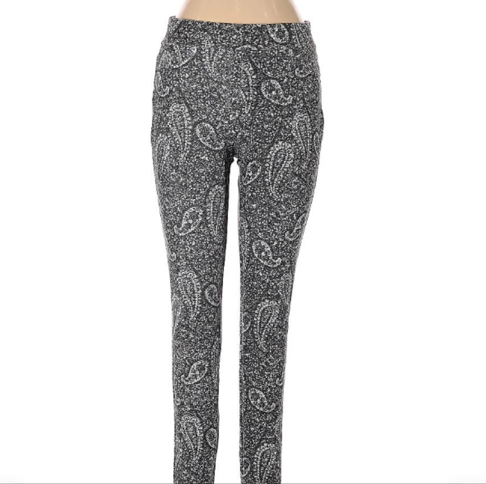 Michael Kors Black and gray leggings  sz M.